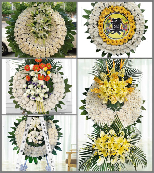 湖南永州祁阳县八宝镇清塘村花圈速递